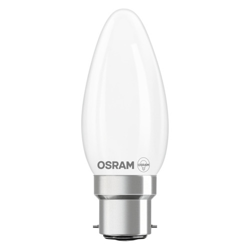 LED Superstar Filament Candle 1.8W (25W eq.) B22d 2700K Frosted Osram