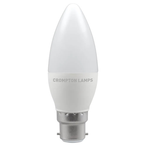 LED Thermal Plastic Candle 4.2W (40W eq.) BC 2700K Frosted Crompton