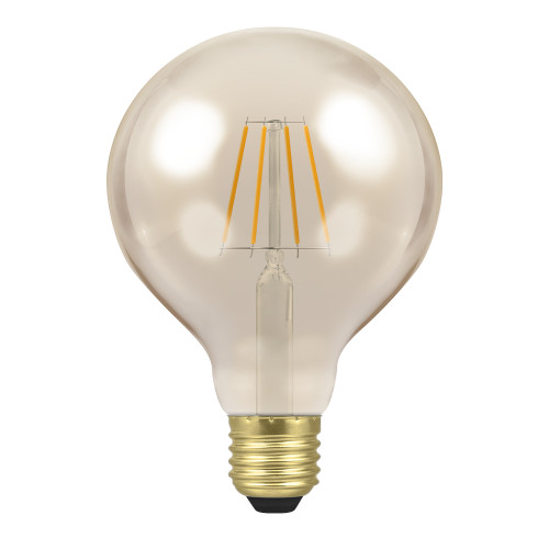 Crompton 4.5W LED Filament G95 Antique Bronze Globe 2200K E27 Dimmable
