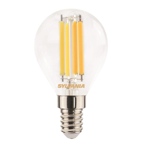 Sylvania LED 45mm Round 6W (60W) SES Clear Very Warm White Sylvania LED 45mm Round 6W (60W) SES Clear Very Warm White