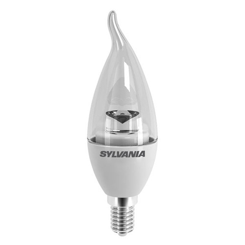 Sylvania LED Candle Bent Tip 3.7W SES Clear Very Warm White Sylvania LED Candle Bent Tip 3.7W SES Clear Very Warm White