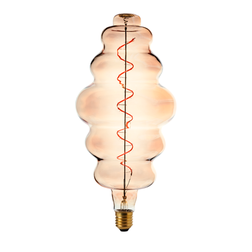 LED Vintage Soft Coil Tower Bubble 240V 4W E27 Gold 2200K RA90 Dimmable