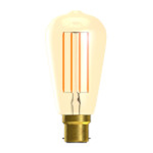 BELL Dimmable LED Vintage Squirrel Cage Lamp 240V 4W B22d Gold