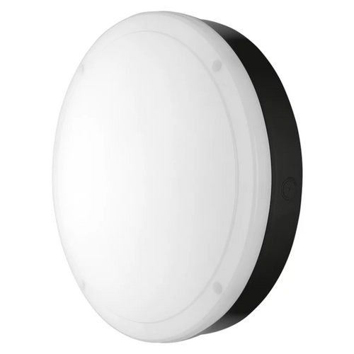 15W LED Surface Mounted 300mm Bulkhead Cool White IP65 in Black with Sensor 15W LED Surface Mounted 300mm Bulkhead Cool White IP65 in Black with Sensor