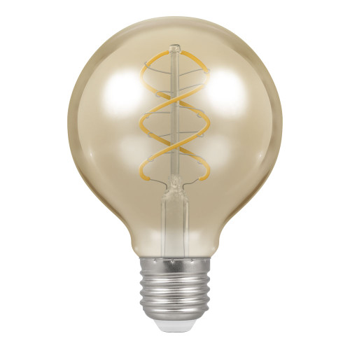 Crompton 6W LED Spiral Filament G80 Antique Bronze Globe 2200K E27 Dimmable Crompton 6W LED Spiral Filament G80 Antique Bronze Globe 2200K E27 Dimmable