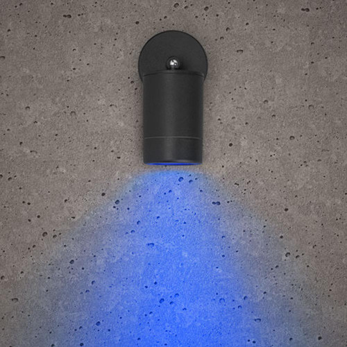 Luna GU10 Adjustable Wall Light - IP65 Black