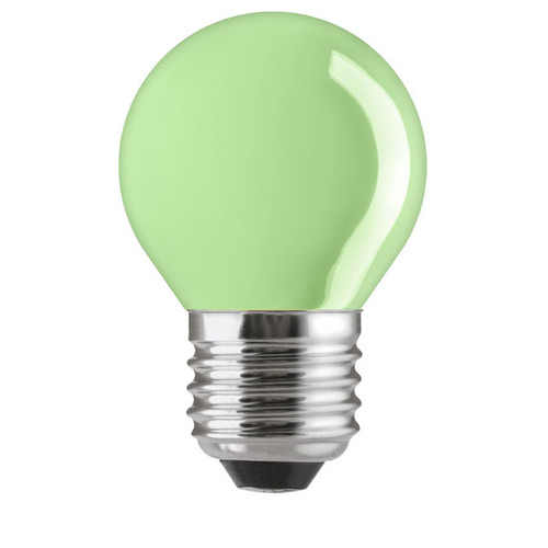Round 45mm 240V 15W E27 Green Round 45mm 240V 15W E27 Green