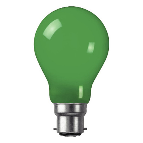 GLS 240V 15W B22d GREEN Colourglazed GLS 240V 15W B22d GREEN Colourglazed
