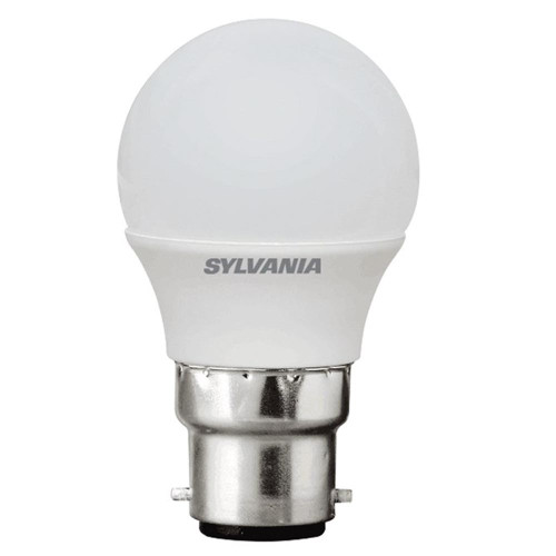 Sylvania LED 45mm Round 5W (40W) BC Opal Very Warm White Sylvania LED 45mm Round 5W (40W) BC Opal Very Warm White