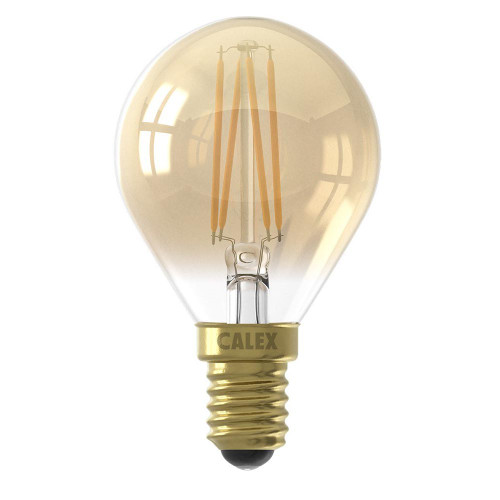 LED Golf Ball 240V 3.5W (25W eq.) E14 Gold 2100K Dimmable LED Golf Ball 240V 3.5W (25W eq.) E14 Gold 2100K Dimmable