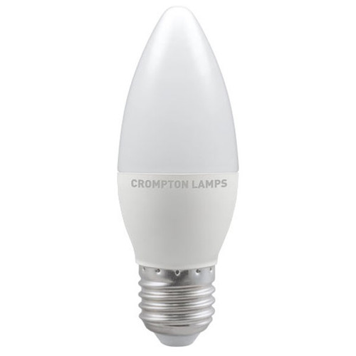 Crompton LED Candle Thermal Plastic 5W E27 Cool White Opal Dimmable Crompton LED Candle Thermal Plastic 5W E27 Cool White Opal Dimmable
