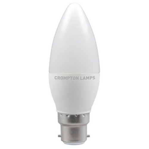 LED Candle Thermal Plastic 5.5W B22d DayLight Opal Crompton LED Candle Thermal Plastic 5.5W B22d DayLight Opal Crompton