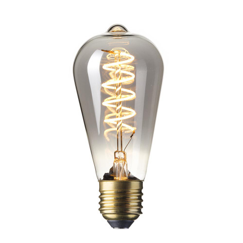 Calex LED Filament Squirrel Cage 4W 136lm 240V E27 Titanium ST64 Dimmable Calex LED Filament Squirrel Cage 4W 136lm 240V E27 Titanium ST64 Dimmable