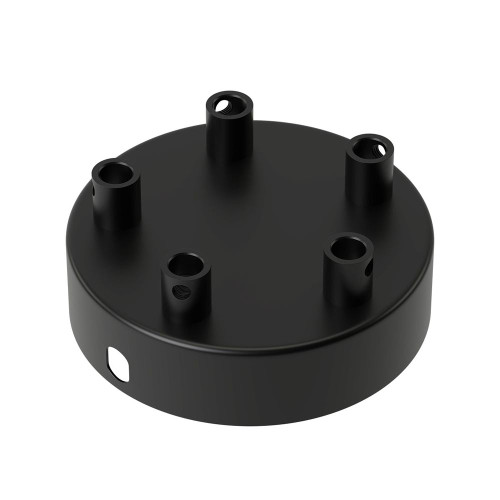 Calex Metal Ceiling Rose 100mm 5 Hole Black Calex Metal Ceiling Rose 100mm 5 Hole Black