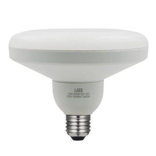 LED 144mm UFO Lamp 15W (85W) E27 3000K 240V Opal Laes LED 144mm UFO Lamp 15W (85W) E27 3000K 240V Opal Laes