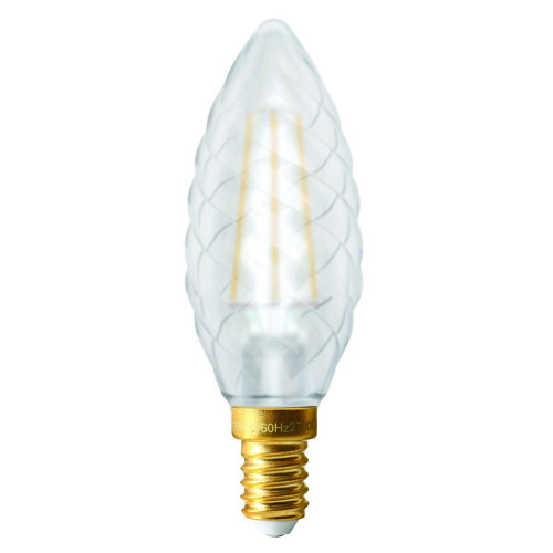 Girard Sudron Twisted LED Filament Candle 4W Clear SES 2700K Ecowatts Girard Sudron Twisted LED Filament Candle 4W Clear SES 2700K Ecowatts