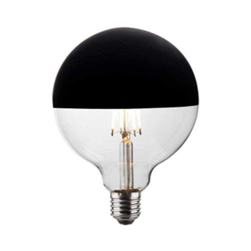 LED Black Crown 125mm Globe 6W (48W eq.) E27 Very Warm White Dimmable LED Black Crown 125mm Globe 6W (48W eq.) E27 Very Warm White Dimmable