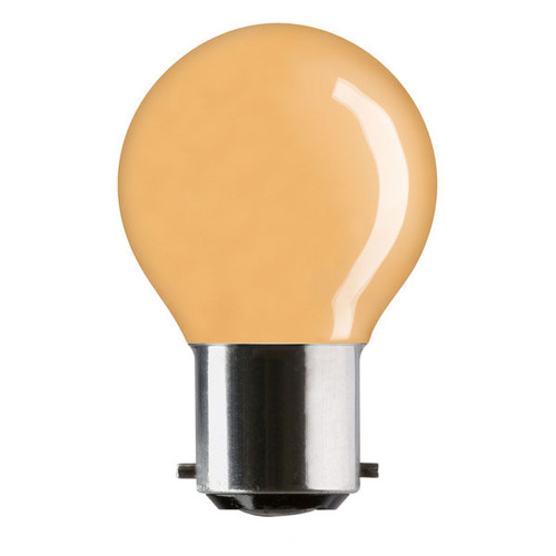 Crompton Round 45mm 240V 15W B22d Amber Crompton Round 45mm 240V 15W B22d Amber