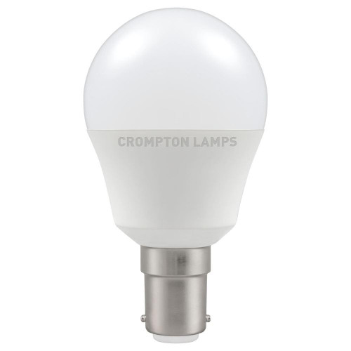 Crompton LED 45mm Round Thermal Plastic 5.5W B15d Very Warm White Opal Crompton LED 45mm Round Thermal Plastic 5.5W B15d Very Warm White Opal