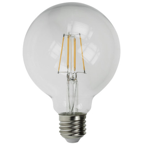 Prolite LED Filament 80mm Globe Clear 2700K Very Warm White 4W 240V 400lm ES Prolite LED Filament 80mm Globe Clear 2700K Very Warm White 4W 240V 400lm ES