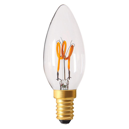 Girard Sudron LED Filament Loop Candle 2W E14 240V Clear Girard Sudron LED Filament Loop Candle 2W E14 240V Clear