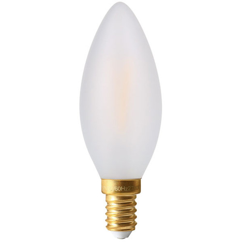 Girard Sudron LED Smooth Flame Candle 4W E14 Frosted Very Warm White Dimmable Girard Sudron LED Smooth Flame Candle 4W E14 Frosted Very Warm White Dimmable