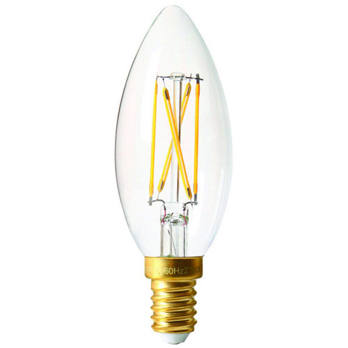 Girard Sudron LED Filament Candle 4W E14 Clear Cool White Dimmable Girard Sudron LED Filament Candle 4W E14 Clear Cool White Dimmable