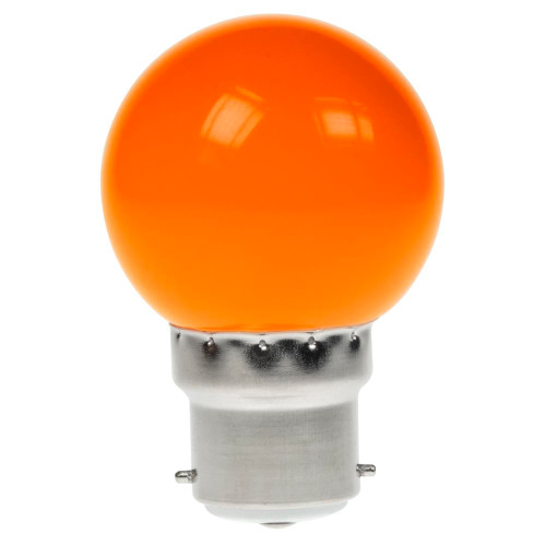LED 45mm Round 1W B22d Orange LED 45mm Round 1W B22d Orange