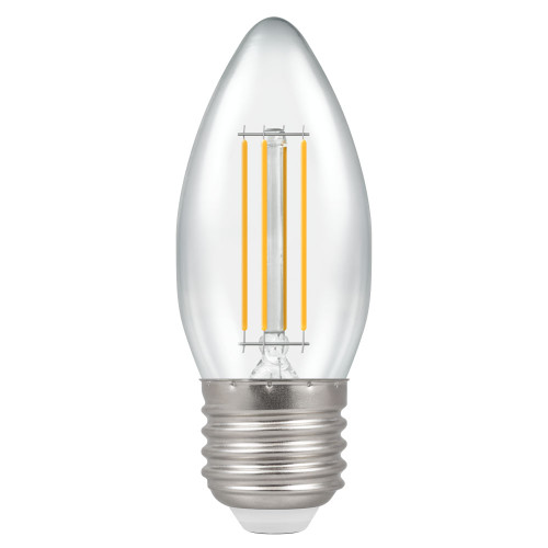 Crompton LED Filament Candle 5W 240V Very Warm White E27 Clear Dimmable Crompton LED Filament Candle 5W 240V Very Warm White E27 Clear Dimmable