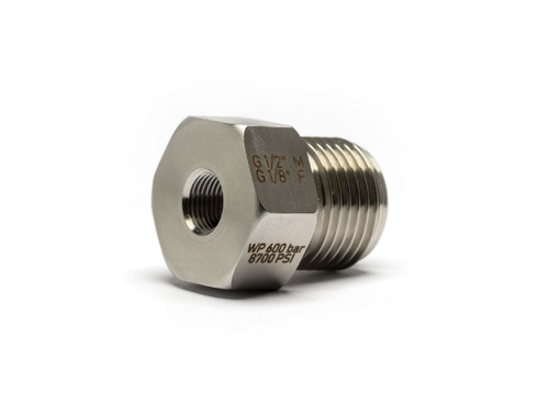 Pressure fitting G1/2" B male to G1/8" female