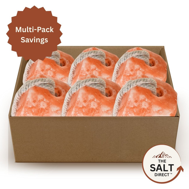 6-Pack 100% Natural Himalayan Rock Salt Animal Lick 6 lb