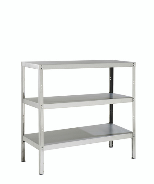 RACK3S – STAINLESS STEEL STORAGE RACK WITH 3 SHELVES AND ADJUSTABLE FEET