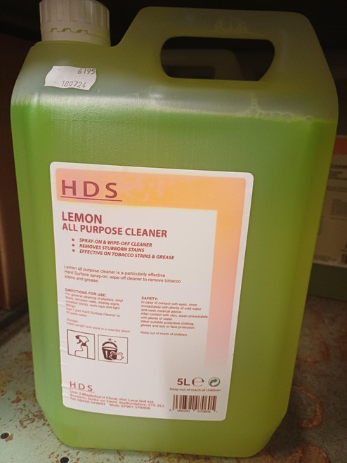 LEMON ALL PURPOSE CLEANER 5 LITRE
