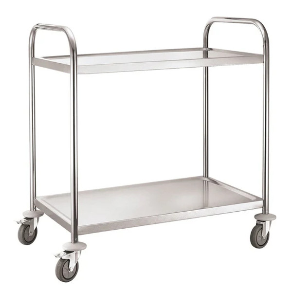 Service Trolley 2 Tier With Round Tube