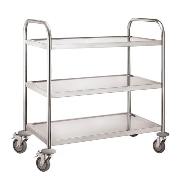 Service Trolley 3 Tier With Round Tube