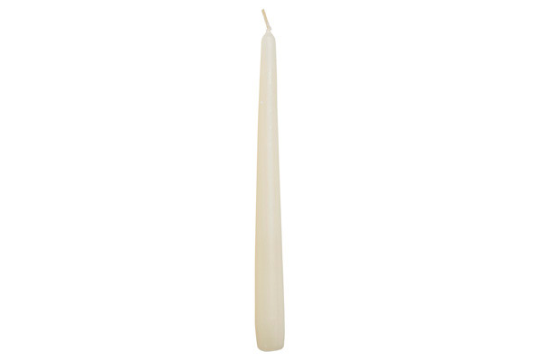10 Inch Ivory Taper Candles (50 pack)