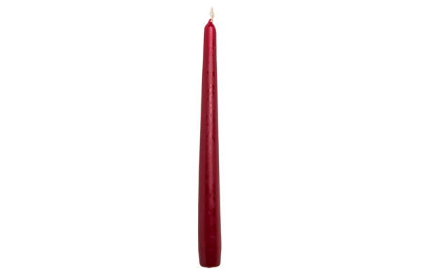 10 Inch Burgundy Taper Candles (50 pack)