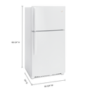 Whirlpool® 33-inch Wide Top Freezer Refrigerator - 21 cu. ft. WRT541SZDW