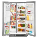 Maytag® 36-Inch Wide Side-by-Side Refrigerator with Exterior Ice and Water Dispenser - 25 Cu. Ft. MSS25C4MGZ