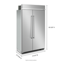 Kitchenaid® 30 Cu. Ft. 48 Built-In Side-by-Side Refrigerator with PrintShield™ Finish KBSN708MPS