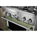 KitchenAid® 30'' Smart Commercial-Style Dual Fuel Range with 4 Burners KFDC500JAV