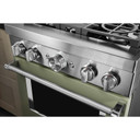 KitchenAid® 30'' Smart Commercial-Style Dual Fuel Range with 4 Burners KFDC500JAV