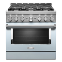 KitchenAid® 36'' Smart Commercial-Style Gas Range with 6 Burners KFGC506JMB