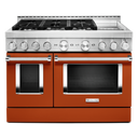 KitchenAid® 48'' Smart Commercial-Style Gas Range with Griddle KFGC558JSC