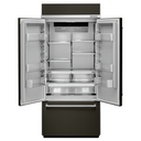 Kitchenaid® 20.8 Cu. Ft. 36 Width Built In Stainless Steel French Door Refrigerator with Platinum Interior Design KBFN506EBS