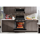 Kitchenaid® 30-Inch 5-Burner Gas Convection Range KFGG500EBS