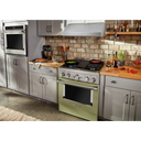 KitchenAid® 30'' Smart Commercial-Style Gas Range with 4 Burners KFGC500JAV