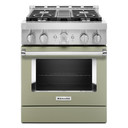 KitchenAid® 30'' Smart Commercial-Style Gas Range with 4 Burners KFGC500JAV