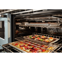 KitchenAid® 48'' Smart Commercial-Style Dual Fuel Range with Griddle KFDC558JMB