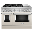 KitchenAid® 48'' Smart Commercial-Style Dual Fuel Range with Griddle KFDC558JMH